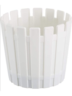 Poliwork Akasya 20 3.5 Litre Saksı Beyaz