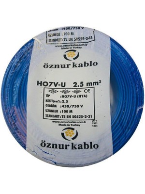 Öznur Nya Kablo Öznur 2,5'luk Mavi