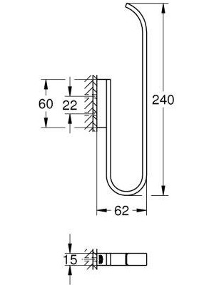 Grohe Selection Yedek Tuvalet Kağıdı Tutacağı (Çift Rulo Için) - 41067gn0