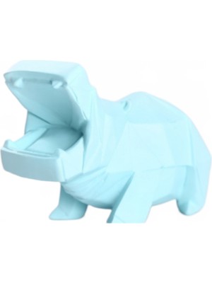 HaiTun Sevimli Reçine Para Için Kaydet Ev Dekor Kumbara Para Yaratıcı Poligon Hippo Moneybox (17 * 7.5 * 11.5 Cm) (Yurt Dışından)