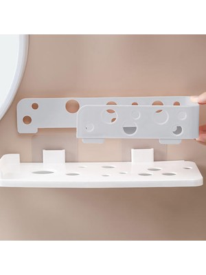 Banyo Tuvalet Vanity Rafı, Duvara Monte Duş Jel Rafı Yok Olmadan(Yurt Dışından)