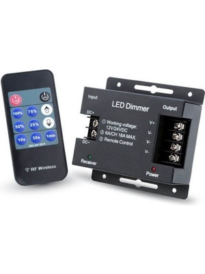 Fuji LED 18A 11 Tuşlu Rf LED Dimmer DC12V
