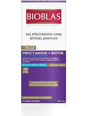Bioblas Şampuan Procyanidin & Biotin (Anti-Stress) 360 ml