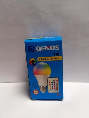 Qenos Rgb Kumandalı LED Ampul E27 Duy  (Çok Renkli +15 Renk)