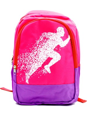 Sentor SN-2010 Laptop Bölmeli Okul Sırt Çantası 2 Bölmeli Pembe