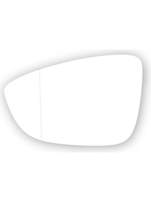 DPA Vw Volkswagen Beetle 2012-2019 Sol Yan Dış Dikiz Aynası Camı Elektrikli Isıtmalı 3C8857521