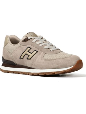 Erkek Hammer Jack 102 19250-M Peru Bej Spor Ayakkabı %100 Hakiki Deri Düz Tabanlı