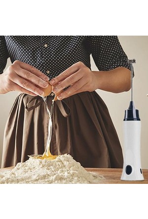 KUWAN Electric Milk Frother Rechargeable Handheld Wand Coffee