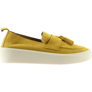 Bueno Shoes Sarı Süet Kadın Düz Babet