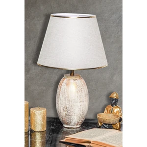 Hmydesign Fonce Seramik Abajur Krem Gold