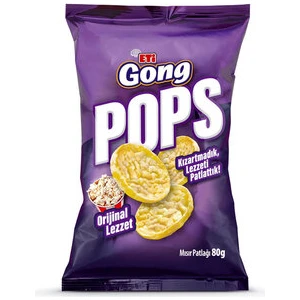 Gong Pops Sade Mısır Patlağı 80 gr * 10 Adet