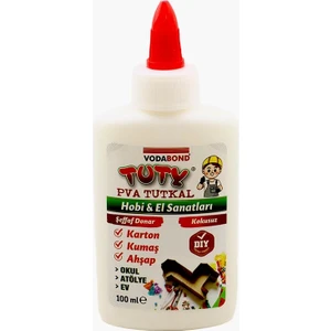 Tuty Karton Kumaş Ahşap Tutkalı Şeffaf Donar 100 ml