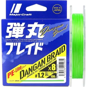 Major Craft Dangan 8x Ip Misina Pe 1.2 0.16MM 25LB/9.8KG 150MT Yeşil