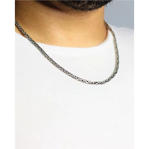 925 Ayar Gümüş Yuvarlak Kral Kolye 4 mm