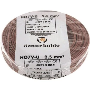 Nya Kablo Öznur 2,5'luk Kahve Rengi