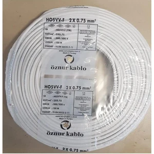Ttr Kablo 2x0,75 Öznur Beyaz