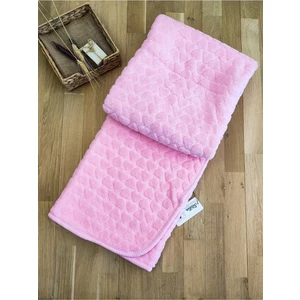 Peluş Kalp Bebek Battaniyesi