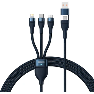Flash Series 100W Ultra Hızlı Telefon Tablet Macbook Çoklu 3 In 1 Şarj Kablosu 120CM
