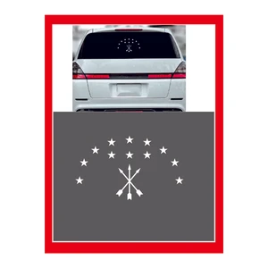 Eyba Sticker Adige Çerkez Bayrak Sembolü Araba Sticker- Oto Çıkartma - Oto Sticker - Araç Yazıları