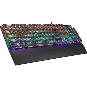 Kb-Mk9 Gümüş USB Bilek Destekli Daktilo Tuşlu Mekanik Q Red Switch Gaming Oyuncu Klavyesi