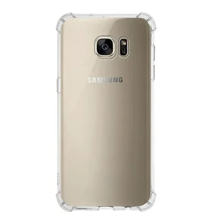 Case World Samsung Galaxy S7 Edge ile Uyumlu Kapak Köşe Korumalı Airbag Antishock Silikon ile Uyumlu Kılıf