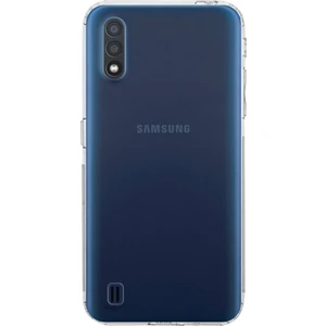 Case World Samsung Galaxy A01 ile Uyumlu Kapak Kamera Korumalı Tıpalı Şeffaf Silikon ile Uyumlu Kılıf