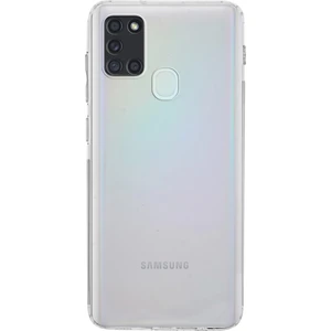 Case World Samsung Galaxy A21S ile Uyumlu Kapak Kamera Korumalı Tıpalı Şeffaf Silikon ile Uyumlu Kılıf