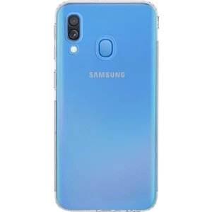 Case World Samsung Galaxy A40 ile Uyumlu Kapak Kamera Korumalı Tıpalı Şeffaf Silikon ile Uyumlu Kılıf
