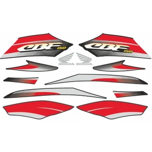 SEVENKARDEŞLER Sevenkardeşler Honda Cbf 150 Uyumlu Stıcker Setı Siyah 002