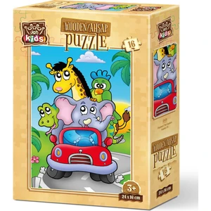 Art Puzzle Kaptan Fil 16 Parça Ahşap Puzzle Art Kids