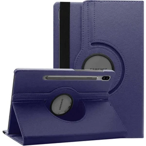 Case 4U Galaxy Tab S8 Ultra SM-X900 Uyku Modlu 360 Derece Dönebilen Standlı Tablet Kılıfı Lacivert
