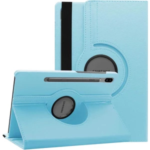 Case 4U Galaxy Tab S8 Ultra SM-X900 Uyku Modlu 360 Derece Dönebilen Standlı Tablet Kılıfı Mavi