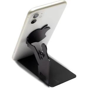Metal Mat Siyah Dekoratif Oturan Adam Telefon Tutacağı