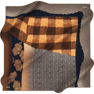 90X90 İpek Krep Saten