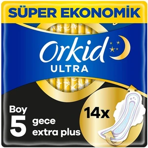 Ultra Gece Extra Plus (Boy 5) Kanatlı Hijyenik Ped 14'lü