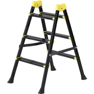 3+3 Superstep Metal Merdiven Çift Çıkışlı 150kg Taşıma Kapasitesi 3 Basamak