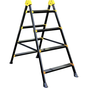 4+4 Superstep Metal Merdiven Çift Çıkışlı 150kg Taşıma Kapasitesi 4 Basamak