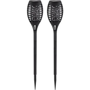 Pm-15940 12 Ledli Ip65 Alevli Solar Bahçe Aydınlatma Kutulu 2li Paket