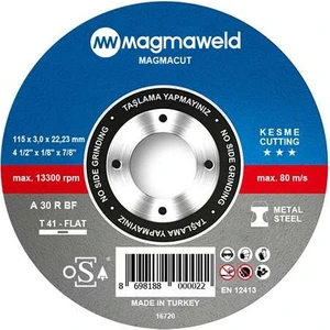 Magmacut Kesme Taşı Düz 115X3.0X22MM-813M111531-NK (50 Adet)