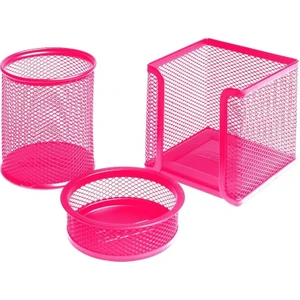 Metal Perfore 3lü Set PEMBE BP403-22