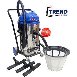 Sanayi Tipi 3 Motor'lu Islak Kuru Süpürge Makinası 3600 Watt