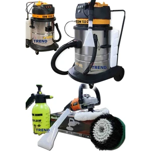 Profesyonel Su Püskürtmeli Koltuk Yıkama ve Fırçalama Makinası 3 Motor'lu