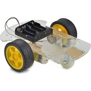 Devre Dünyası 2WD Şeffaf Şase Tekerlekli Araba Kiti