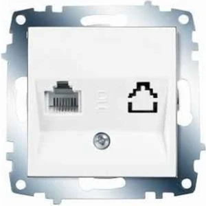 Beyaz Tekli Nümeris Telefon Prizi