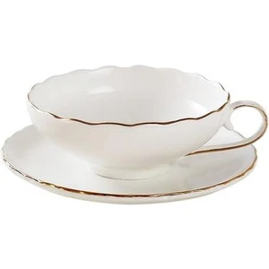 Basit Ince Kemik Seramik Kupası Beyaz Nordic Seyahat Çay Kahve Fincanı Daire Kaşık Ofis Hediye ile Set Taza Mutfak Drinkware DF50BD | Kahve Kupası ve tabak Setleri(Yurt Dışından)