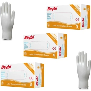 Lateks Pudralı Muayene Eldiven Small 3 x100'lü