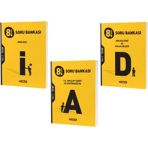 Hız Yayınları LGS 2023 8. Sınıf Inkılap Tarihi - Ingilizce - Din Soru Seti 3 Kitap