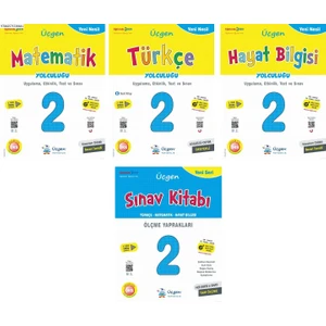 Üçgen Yayınları 2. Sınıf Yeni Nesil Türkçe + Matematik + Hayat Bilgisi + Sınav Kitabı Seti 2023