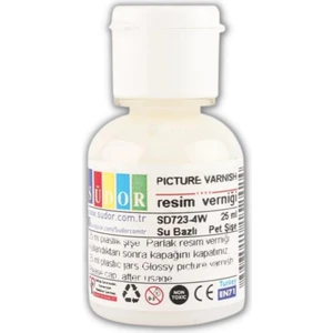 Resim Verniği 25 ml Su Bazlı 1 Adet Resim Parlatıcı Vernik 25 ml 1 Adet