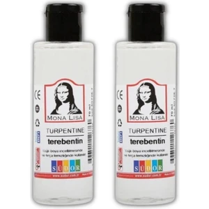 Mona Lisa  Terebentin Kokusuz ve Yağlı Boya Inceltici 70 ml 2 AdetTerebentin Fırça Temizleme Kokusuz ve Yağlı Boya Inceltici